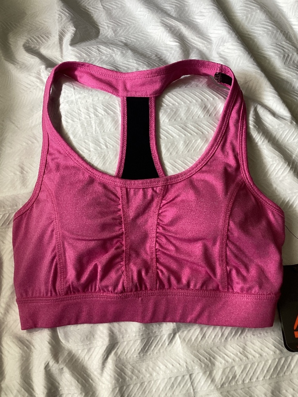 RBX Performance PINK Sports bra Mesh Racer-back SMALL New